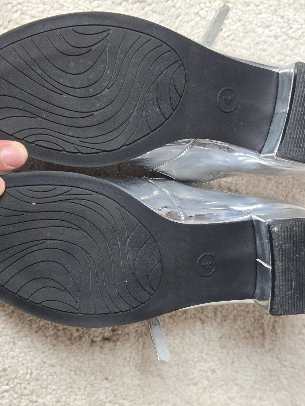 Art Class Silver T-Strap Kids Dress Shoes